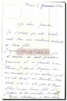 Bukiet różowych pivoine — 'Szczęśliwego Dnia' — kartka pocztowa — Rewers