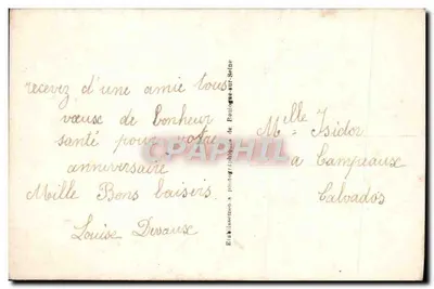 Paesaggio al tramonto — Tenera affezione — DIX 781s — Verso