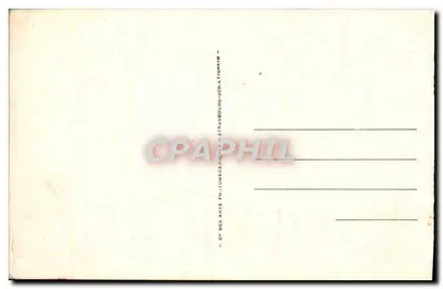 Bayeux — A Catedral tomada do antigo Bispo — Bilhete postal antigo.87 — Verso