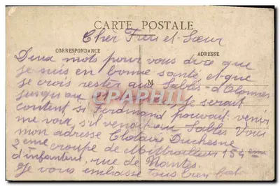 Ruiny Starego Zamek w TALMONT — Kolekcja Lucien Amiand, Les Sables-d'Olonne, nr 4318 — Rewers