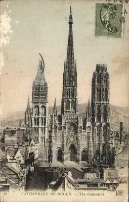 Cathédrale de Rouen — Vue de la cathédrale gothique — JND Phot.