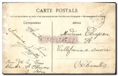 D.-B. - THOUARS - O Castelo de Marsay — Dando-Berry, Loudun - 525 — Verso
