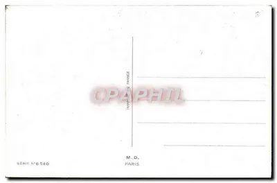 Bouquet de muguet — texte imprimé — M.D. Paris, série n°6540 — Verso