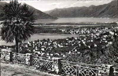 Locarno — vista panorâmica do lago e das montanhas — editor desconhecido, n° 2653