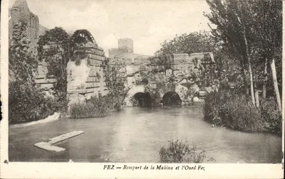 FEZ — Rempart de la Makina et l'Oued Fex