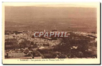 Tlemcen — Vista geral tirada do Plateau Lalla Setti — Édit. Sérebem-Tlemcen, n°1