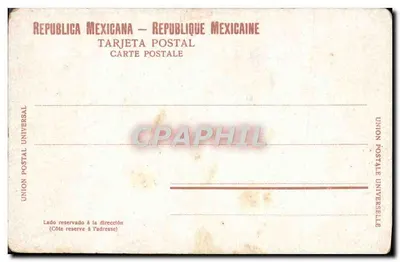 Pałac Cortez — Cuernavaca — J.C.S. n° 540 — Rewers