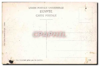 Jaffa — Ogólny widok ogrodu — The Cairo Postcard Trust — Rewers