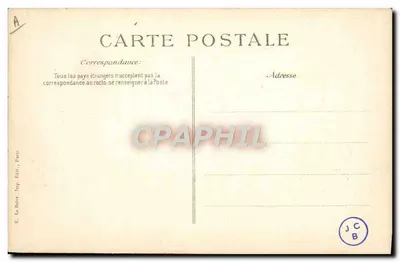 Katastrofa "Liberté" — Ewidentne szczątki — Wydawca E. Le Bider, Paryż — Rewers