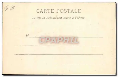 Série aux Balais — scène de travail à bord d'un navire — éditeur A. Bougault, Toulon-sur-Mer — Verso