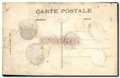 El aeroplano Henri FARMAN N° 3 — Construido por H. Farman, motor Vivinus 50 HP — J. Hiaute, París — Reverso