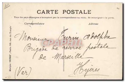 Paulhan na dwupłytowcu Voisin 20 w Reims — 26 sierpnia 1909 — wydawnictwo Port-Aviateur — Rewers