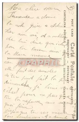Grande Semana de Aviação da Champagne — Hubert Latham pilotando um Monoplano Antoinette — Cliché Neurdein — Verso