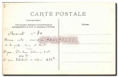 Mavet su Monoplan Blériot — modello depositato n°202 — H.T.D. editore — Verso