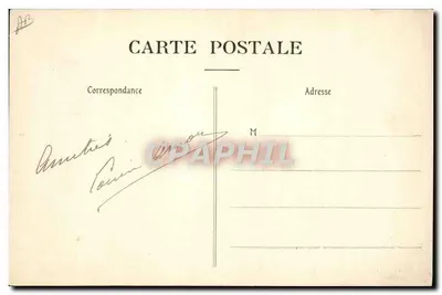 Aeroporto della Champagne — Vidart in volo su Monoplan Deperdussin — Cliché Loth - Fototipia J. Bienaimé, Reims — Verso