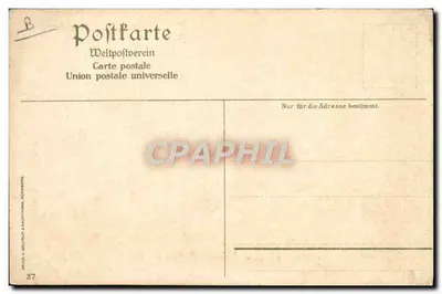 Rauhaus – Freiburg – vista do mercado – editor J. Veltten, Karlsruhe — Verso