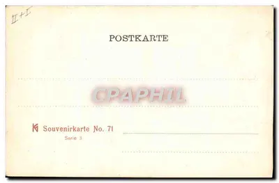 Estatua de Hermann en Delmold — Monumento de Hermann — Tarjeta postal souvenir n°71 — Reverso