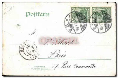 Industrie- und Gewerbeausstellung Düsseldorf — Düsseldorfer Rättinger Röhrenkessel Fab. vorm. Durr & Co. — 1902 — Rückseite