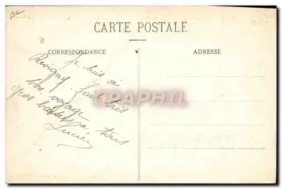 Brabant-le-Roi — Odpadki z zepplina L Z 77 zestrzelonego przez samochodowe armaty w Revigny 21 lutego 1916 — Wizyta w Paryżu, N° 43 — Rewers