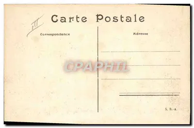 Blériot op zijn Monoplan 16 — serie 58 — uitgever S.R.A. — Achterkant