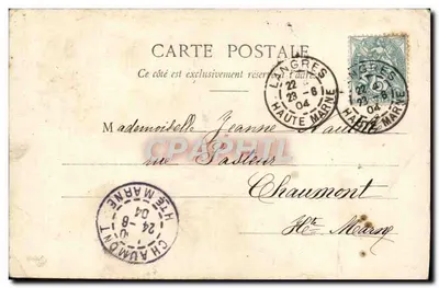 Claire et Marthy — Bonne Fête — Fototypia A. Berberet & Cie, Nancy — Rewers