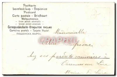 Bonne Année — trèfles i kwiaty — wydawca nieodczytelny — Rewers