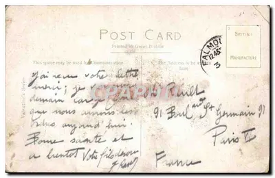 Falmouth Harbour Mouth — widok portowy z jachtami — Valentine's & Spots — Rewers