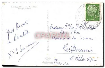 Bernkastel-Kues — Spitzgiebelhaus — editor desconhecido — Verso