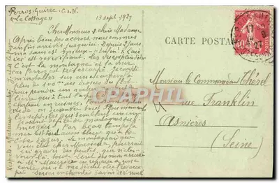 PLOUMANACH — Oratório de São Guirec à maré alta — Edit. Jannou — Verso
