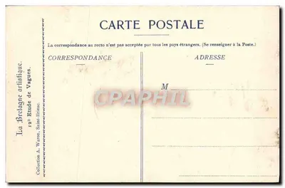 Onde — Scogli lungo la costa del mare — Collezione A. Waron, Saint-Brieuc — Verso