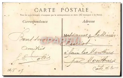 Paryż — Gare de Lyon — Wydawnictwo E. L., Paryż, nr 141 — Rewers