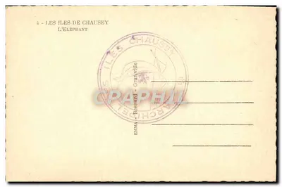 Elefant — Wyspy Chausey — wydawca: Emma - Granville — Rewers