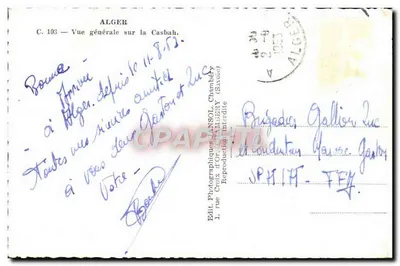 Algérie - Ogólny widok na Kasbahę — C.103 — Wydawca Lansol, Chambéry — Rewers
