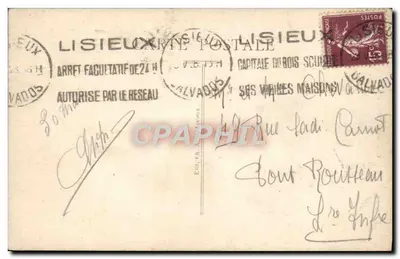 Lisieux — Catedral, Portal Sul — Librairie Lefranc — Verso