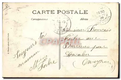 Louis BLÉRIOT franchit le premier la Manche en aéroplane — sur son monoplan XI — J. Haner photo-éd. Paris — Rewers
