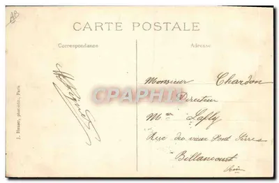 Sapeur Péquet — Monoplan Borel — J. Hauser, Parigi — Verso