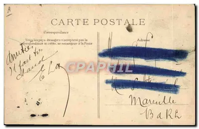 Weymann en biplano "Farman" — 1910 — edición no identificada — Reverso