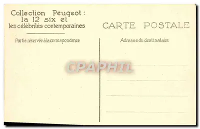 Elegante vrouw naast een auto — G.L. Manuel Frères — Parisys — Achterkant