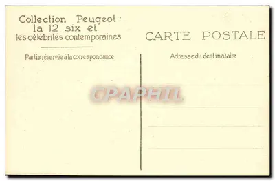Lucienne Legrand — voor een oude auto — G.I. Manuel Frères — Achterkant