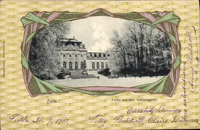 Fulda — Parte aus dem Schlossgarten — Richard Borch, Braunschweig