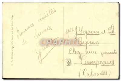 Santa Térèsa da Criança Jesus e sua irmã Céline — aos 15 anos — editor Bérose — Verso
