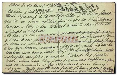 CAEN — O Palácio de Justiça (estilo neogrego) — Verso
