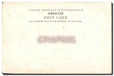 Gibraltar — La Roche widziana z areny trzasku byków — V. B. Cumbo, Gibraltar — Rewers
