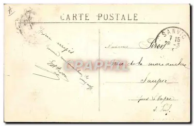 TOULON — Ramp van de LIBERTÉ, 25 September 1911 — Uitgave Cyprien, Toulon — Achterkant