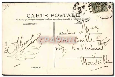 Ejercicio de señales con brazos a bordo del Iéna — Pl. d'Armes, Toulon — I.P.M. Paris, n°90 — Reverso