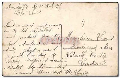 Flotte alliée — En route pour Constantinople — éditeur JK, n° 9462 — Verso