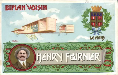 Biplan Voisin — Henry Fournier — A. Mellone, Cambrai (Nord)