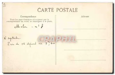 Molon su monoplano "Blériot" — modello depositato — ELD — Verso