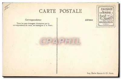 Avião monoplane Antoinette VI — Les Sports — Editor Émile Bonzel — Verso
