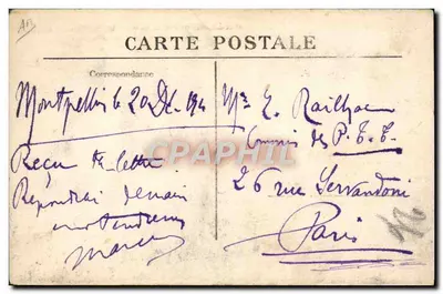 O Aviador Védrines, sobre monoplane Morane-Borel — 120 — F.F. PARIS — Verso
